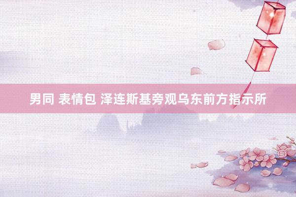 男同 表情包 泽连斯基旁观乌东前方指示所