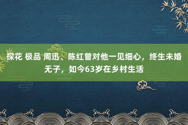探花 极品 周迅、陈红曾对他一见细心，终生未婚无子，如今63岁在乡村生活