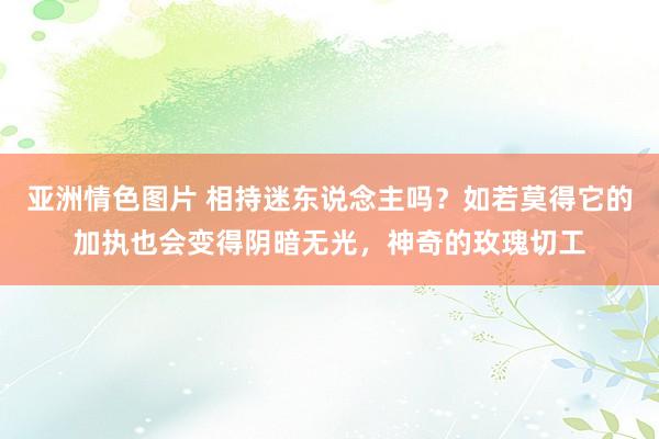 亚洲情色图片 相持迷东说念主吗？如若莫得它的加执也会变得阴暗无光，神奇的玫瑰切工