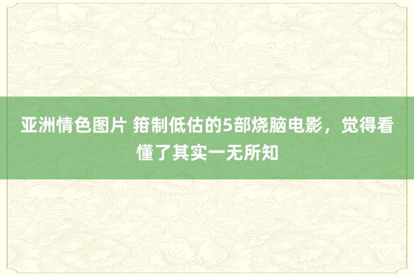 亚洲情色图片 箝制低估的5部烧脑电影，觉得看懂了其实一无所知